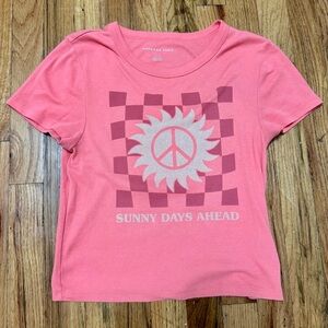 American Eagle Outfitters Pink Retro Graphic Tee